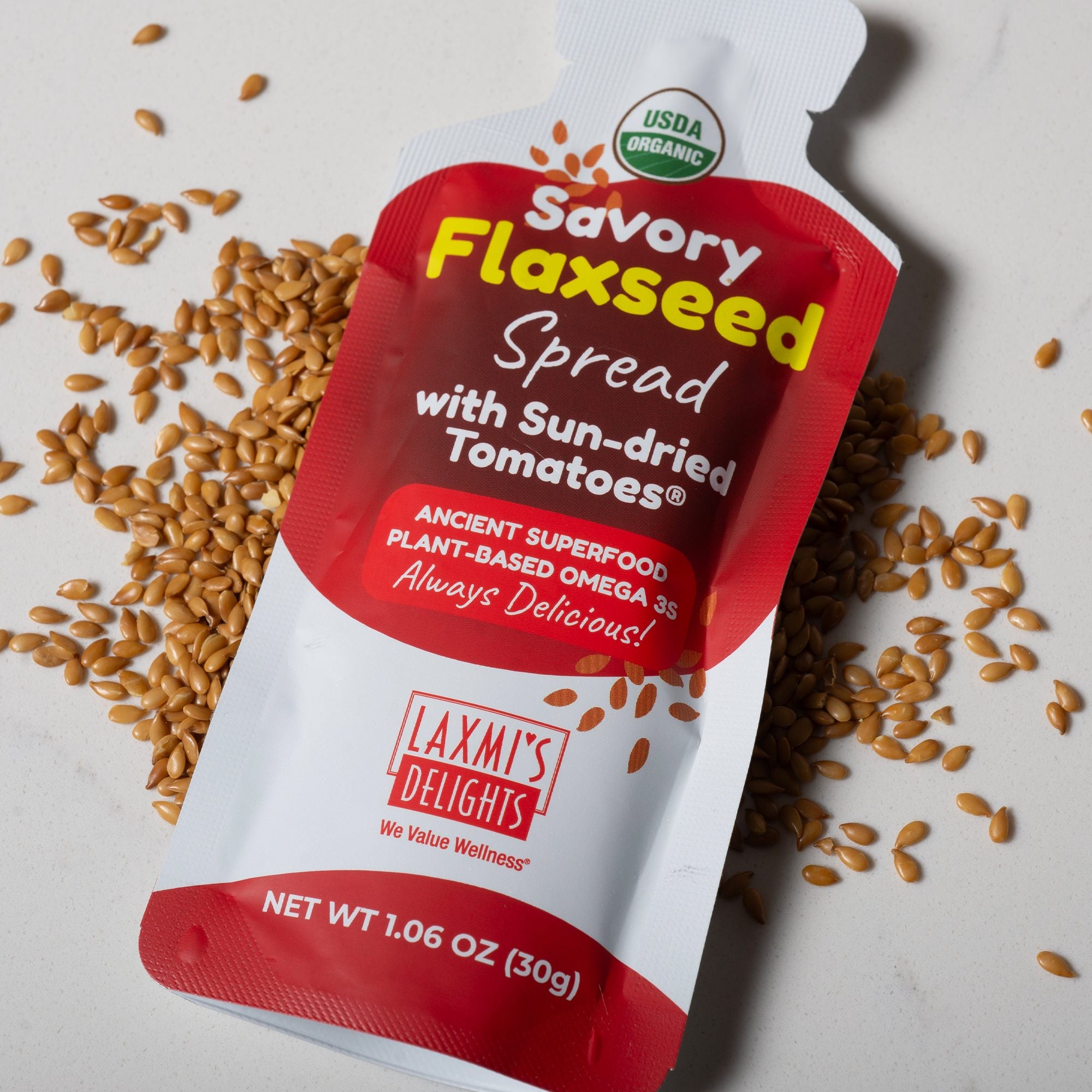 Savory Flaxseed Spread with Sun-dried Tomatoes® – Laxmi's Delights