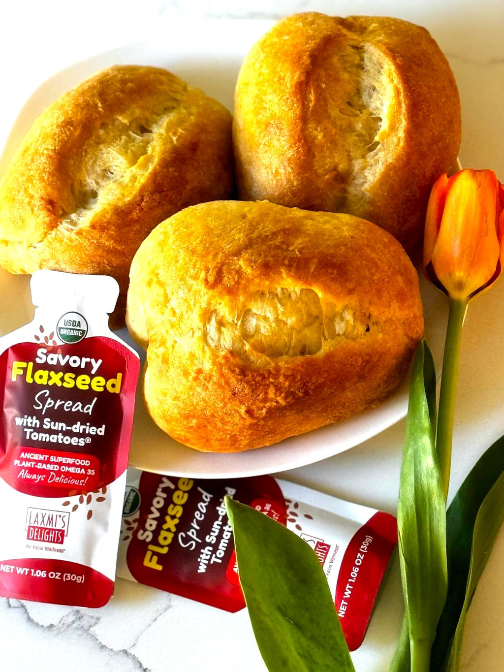 Savory Flaxseed Spread with Sun-dried Tomatoes®