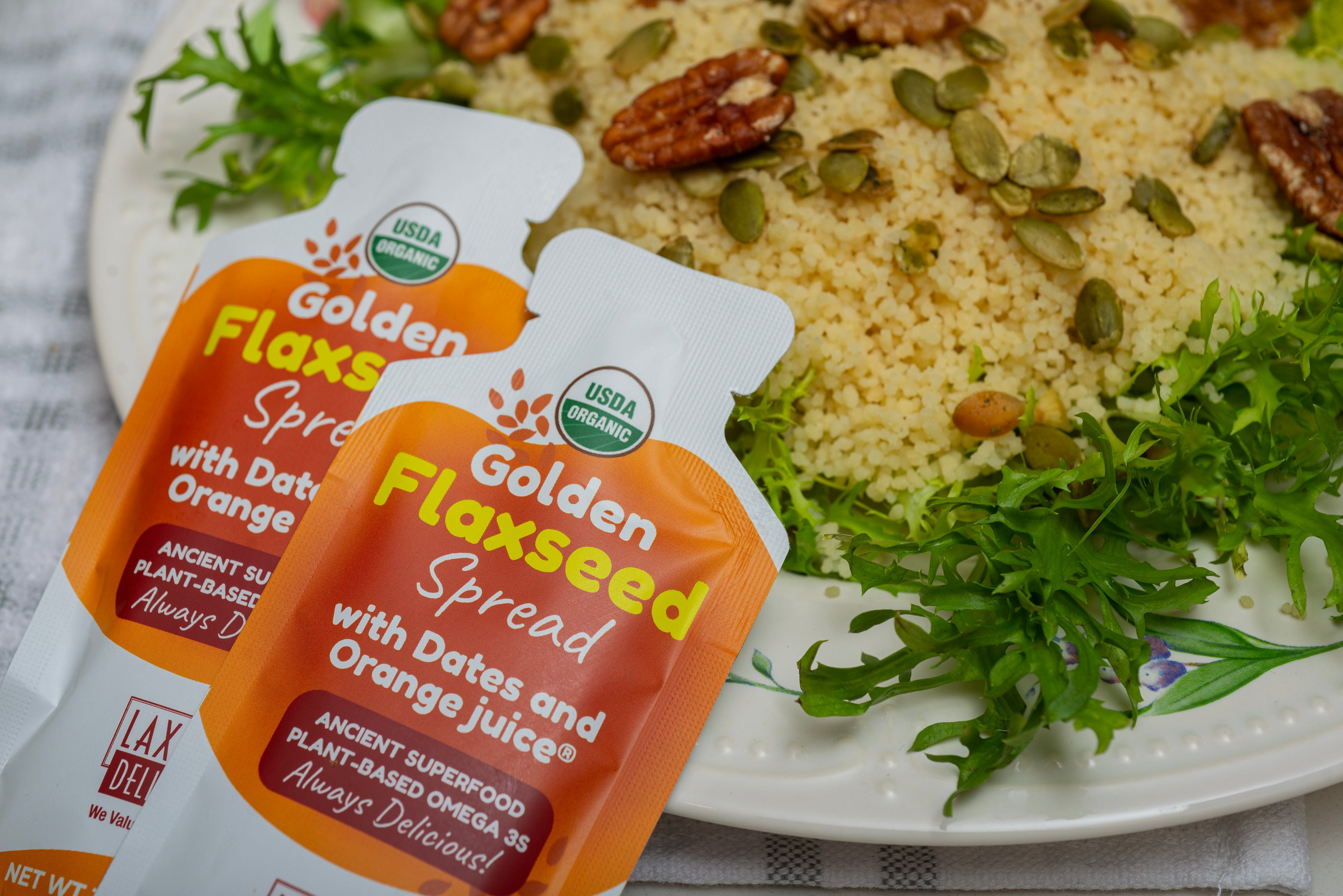 Golden Flaxseed Spread with Dates and Orange Juice®