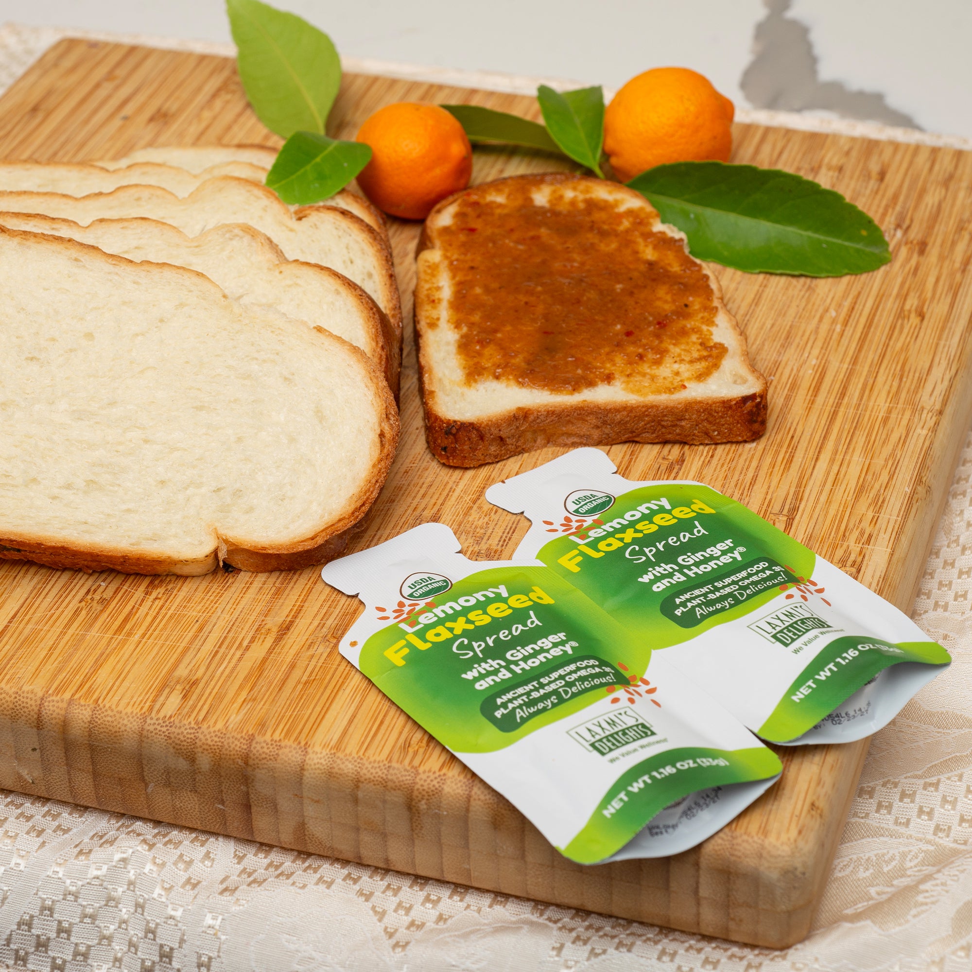 Lemony Flaxseed Spread with Ginger and Honey®