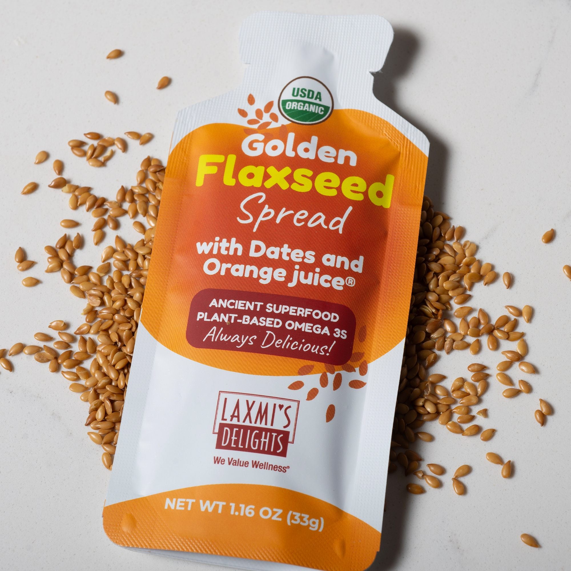 Golden Flaxseed Spread with Dates and Orange Juice® – Laxmi's Delights