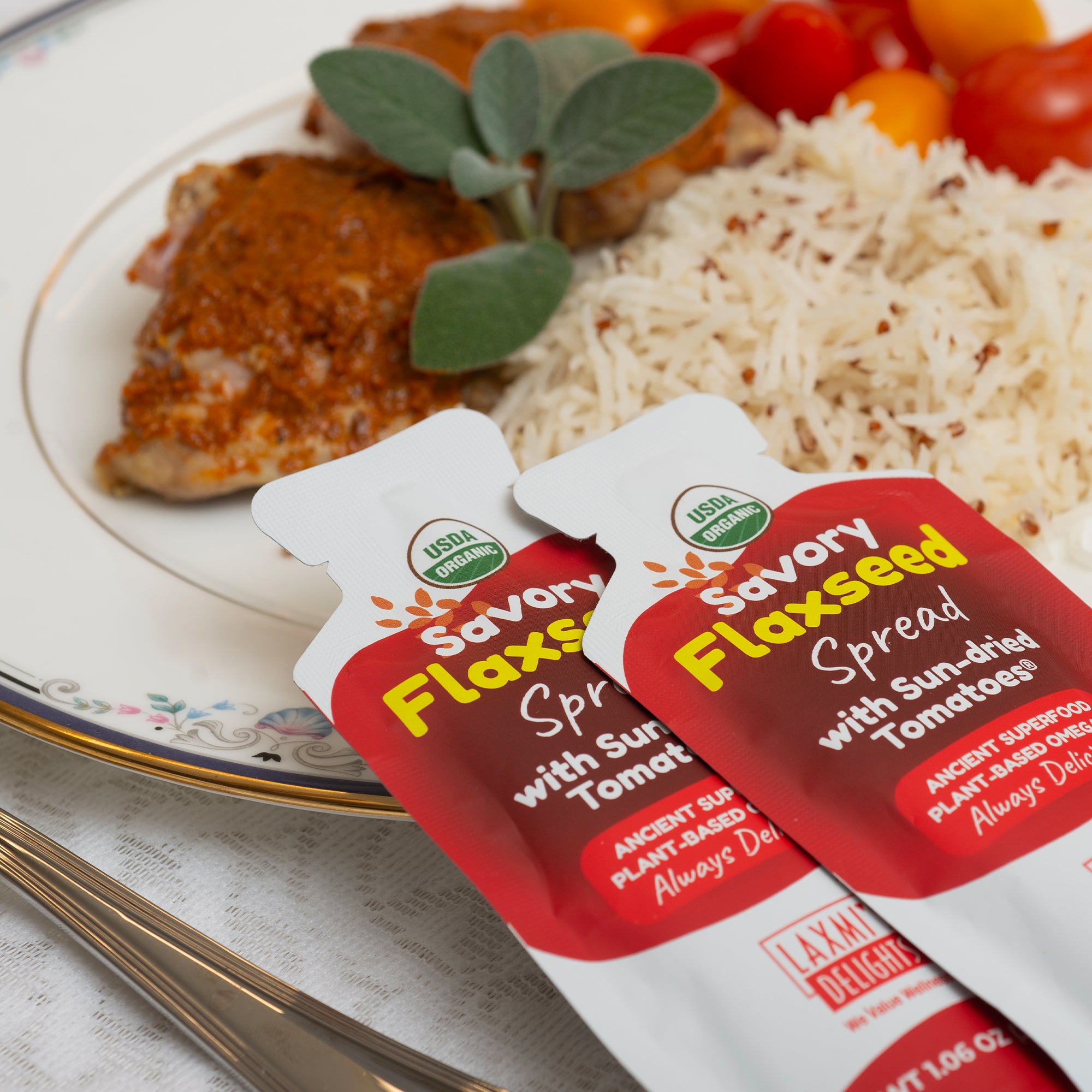 Savory Flaxseed Spread with Sun-dried Tomatoes®