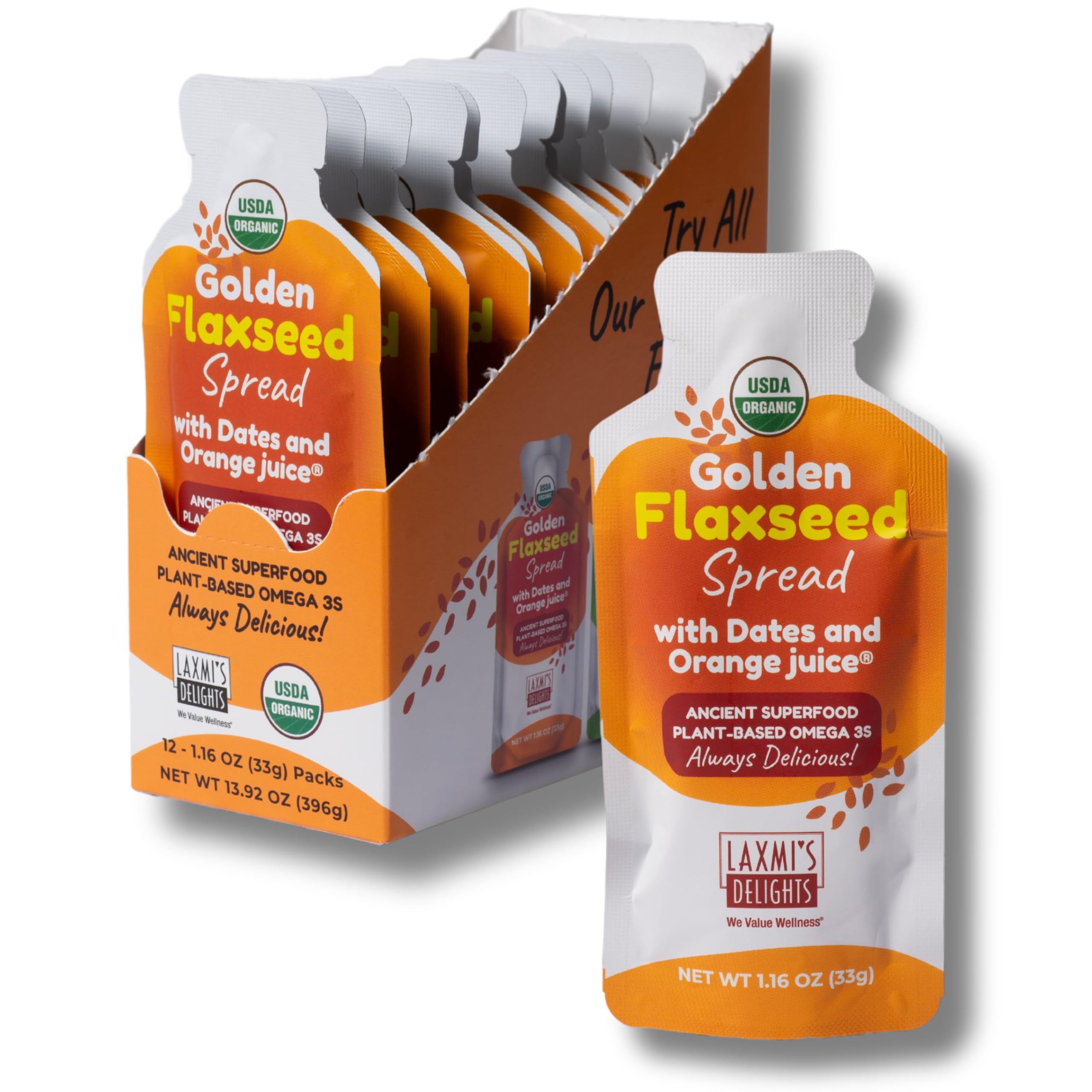 Golden Flaxseed Spread with Dates and Orange Juice®